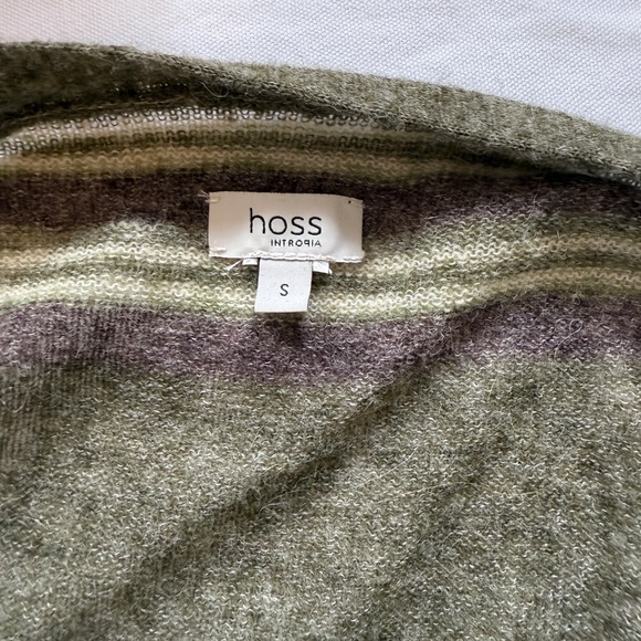 Long Cardigan by Hoss Intropia Green Wool and Acrylic Small - Picture 2 of 10